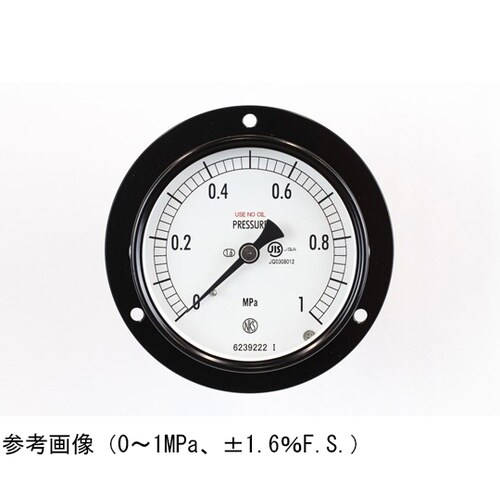 普通形圧力計(Φ75) 禁油 埋込形D枠