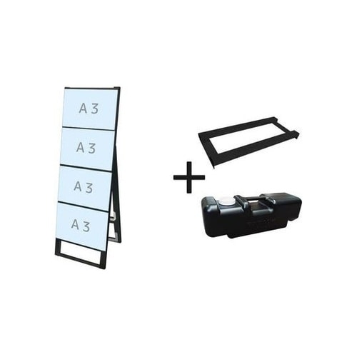 ブラックカードケーススタンド看板 A3横