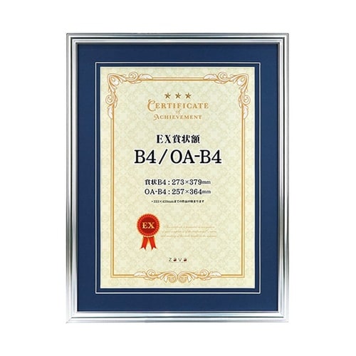 EX賞状額 B4兼用判 SL(マット青)