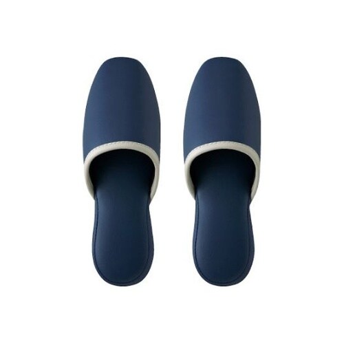 ラインビニールスリッパLネイビー1足 5