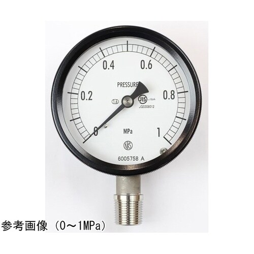 密閉型圧力計(75Φ) 立形A枠 25M