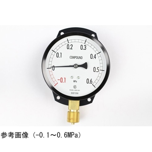 普通形圧力計(Φ100) 立形C枠 −0