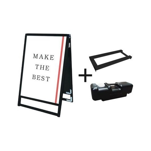 ブラックバリウススタンド看板 A1ロウ両