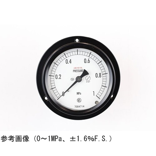 密閉型圧力計(75Φ) 禁油 埋込形D枠