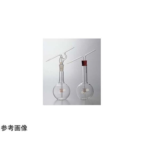 洗浄フラスコ(ゴム栓用)500mL枝8m