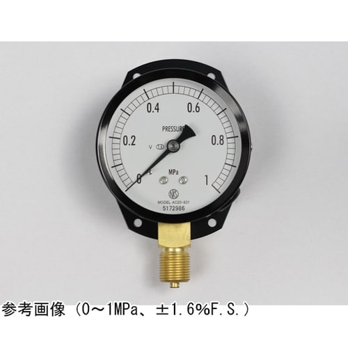 普通形圧力計(Φ75) 立形C枠 耐振用