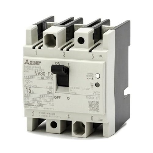 制御盤用 漏電遮断器 NV30−FA−3