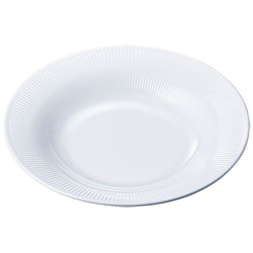 23cmミート皿 白 BY−10−W