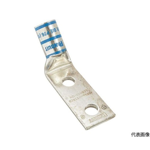 銅製圧縮端子2穴電線サイズAWG6 電線