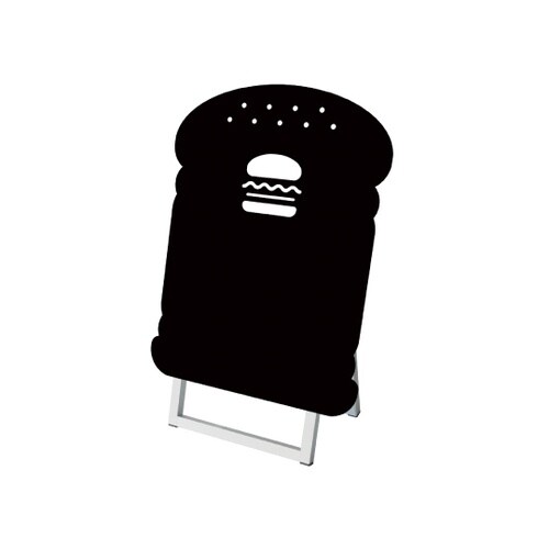 ポップルスタンド看板シルエット 45×6