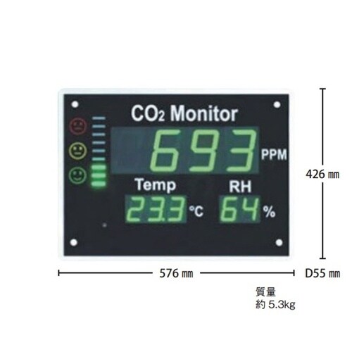 パネル型マルチCO2モニタ 約5.3kg