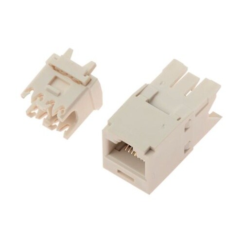 カテゴリ6モジュラージャック オフホワイ