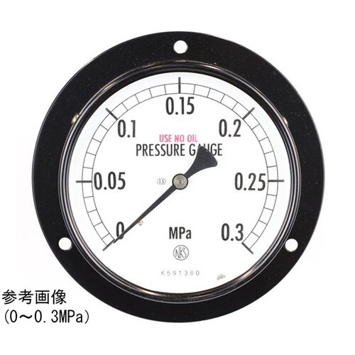 普通形圧力計(Φ100) 禁油 埋込形D