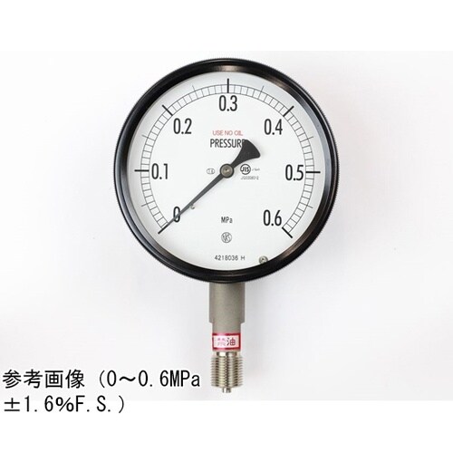 密閉型圧力計(100Φ) 禁油 立形A枠