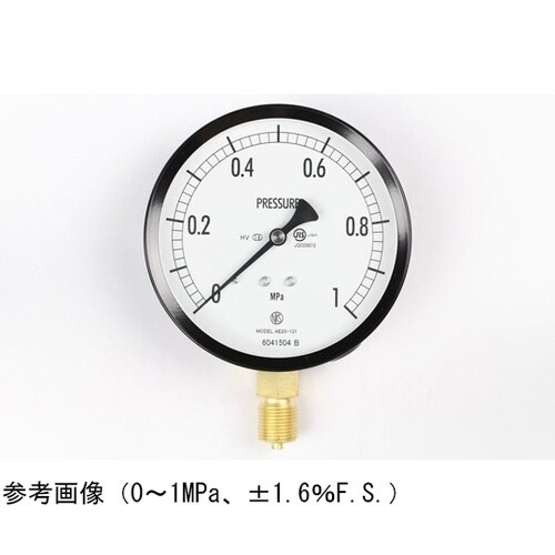 普通形圧力計(Φ100) 立形A枠 耐熱