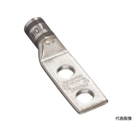 銅製圧縮端子 2穴 電線サイズ AWG4