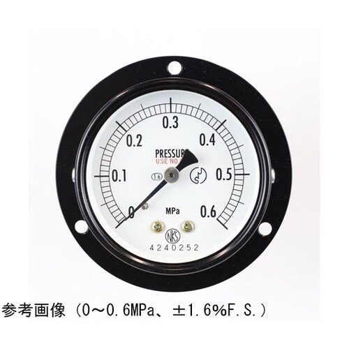 普通形圧力計(Φ60) 禁油 埋込形D枠