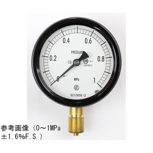 密閉型圧力計(75Φ) 立形A枠 10M