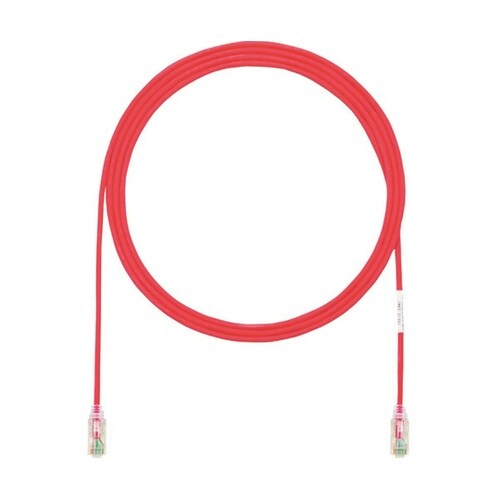 カテゴリ6細径パッチコード 0.5m 赤