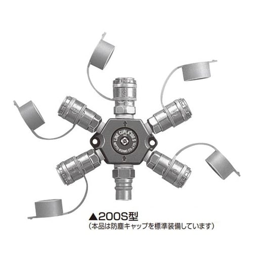 ラインカプラ 5分岐配管用・星型 200