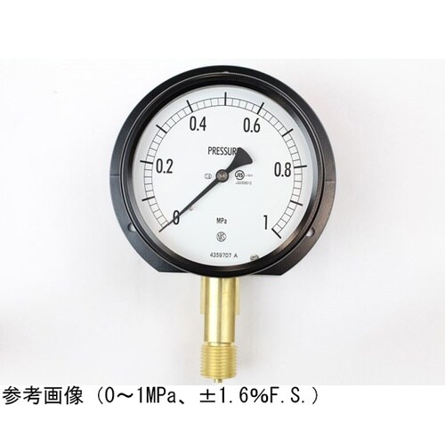 密閉型圧力計(100Φ) 立形B枠 25