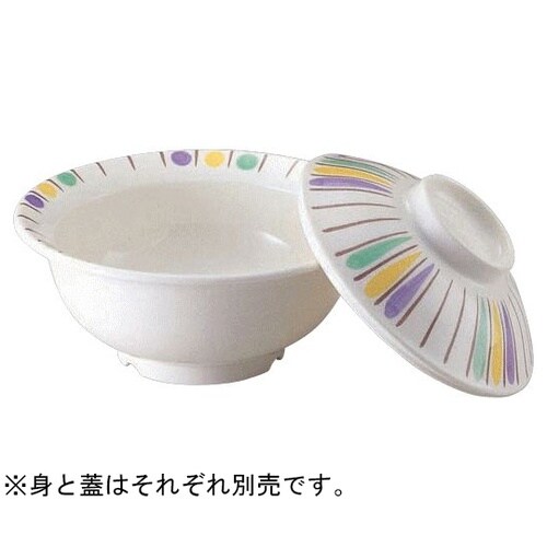 煮物碗(身)三彩十草(さんさいとくさ)