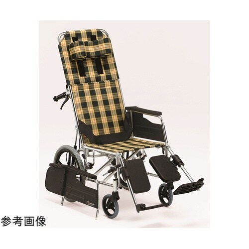 アルミ製リクライニング車椅子 クリームチ