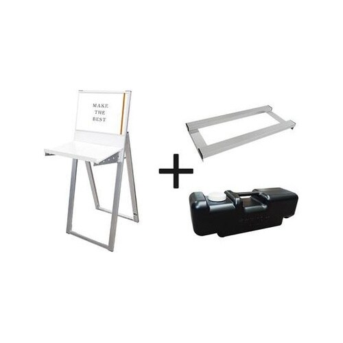 ラックスタンド看板 A3横ホワイト ウエ