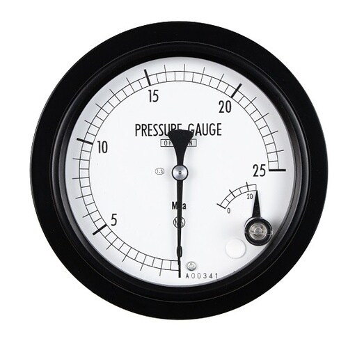 マイクロスイッチ接点付圧力計(100Φ)