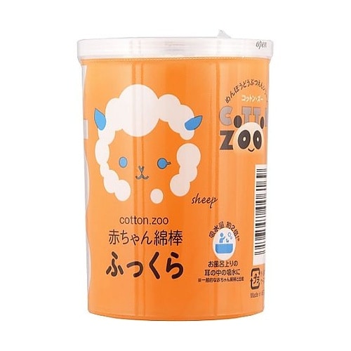 コットンZOO 赤ちゃん綿棒 ふっくら