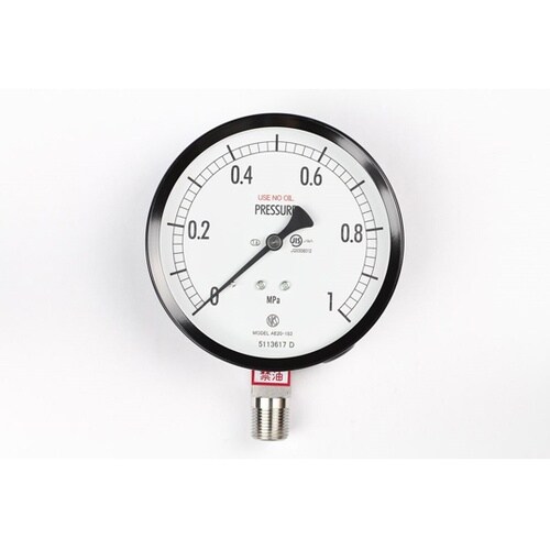 普通形圧力計(Φ100) 禁油 立形A枠