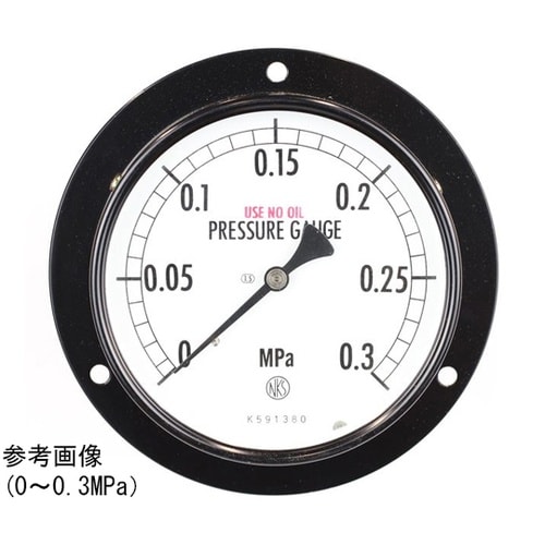 普通形圧力計(Φ100) 禁油 埋込形D