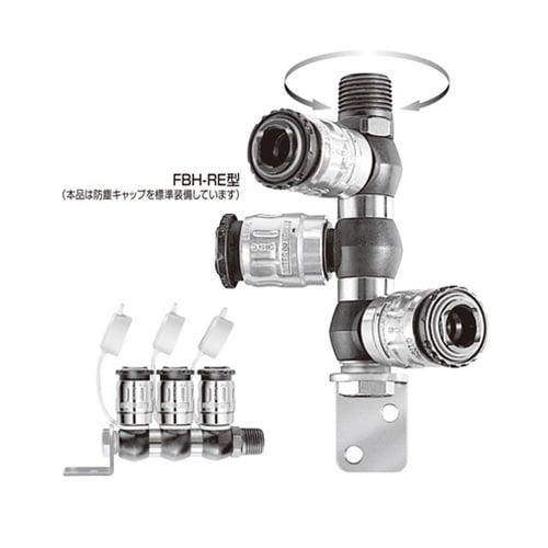 ロータリー式フルブローラインカプラ 3分