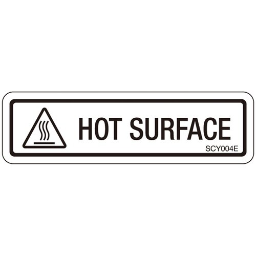 PL警告ラベル HOT SURFACE