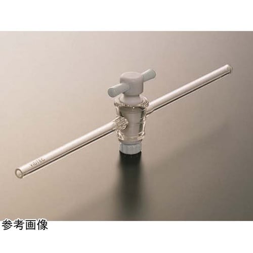 PTFE二方コック φ15 24 200