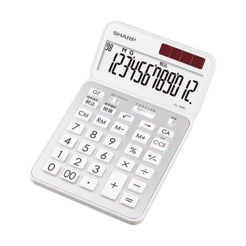 カラー・デザイン電卓 EL−VN83−W