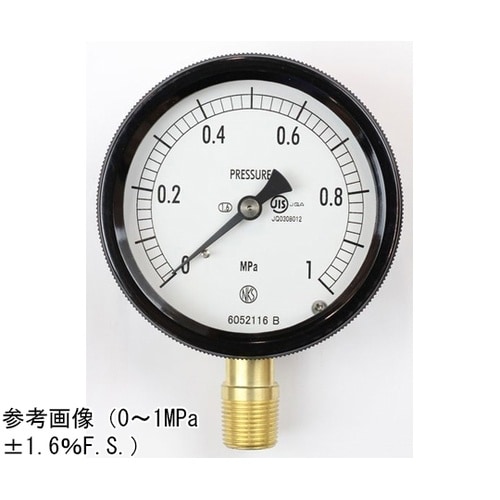 密閉型圧力計(75Φ) 立形A枠 1MP