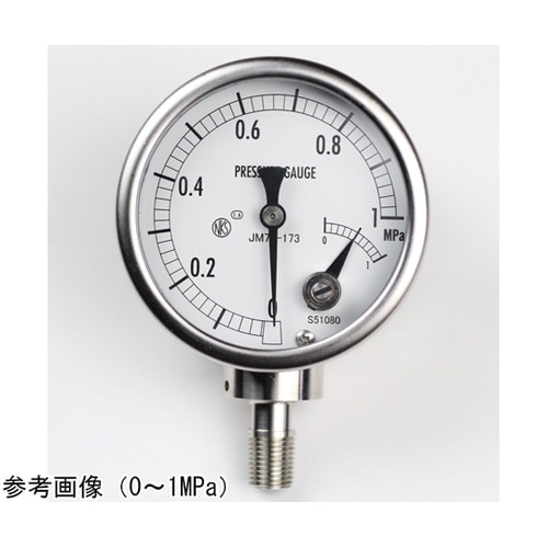 マイクロスイッチ接点付圧力計(Φ75)