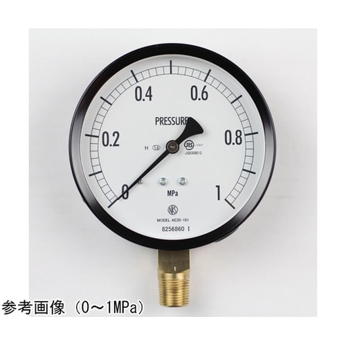 普通形圧力計(Φ100) 立形A枠 耐熱