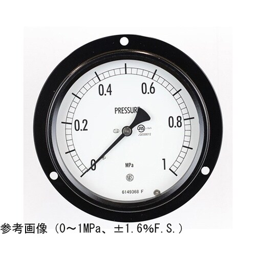 密閉型圧力計(100Φ) 埋込形D枠(取