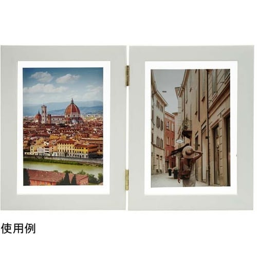 写真立て レクエル Duo 2L ホワイ