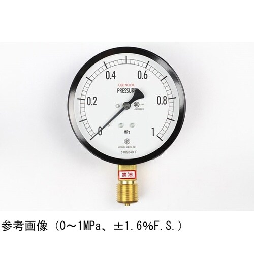 普通形圧力計(Φ100) 禁油 立形A枠