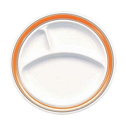 三ツ切ランチ皿 オレンジライン CL−2