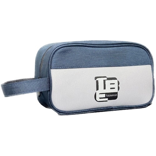 ラウンドポーチ ブルーホワイト 6個セッ