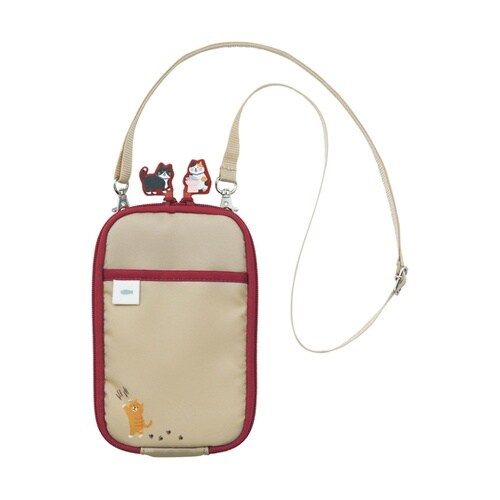 にゃんシーン ショルダーポーチ ビスケッ