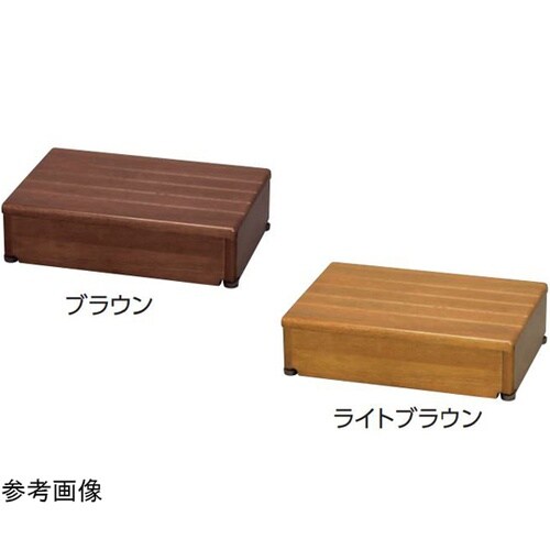 木製玄関台45W−30−1段 ブラウン