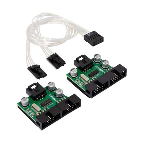 USB2.0ヘッダー 4分配ハブ HUB