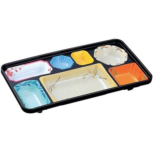 旬彩副食容器 本体(クロ)蓋(折紙)セッ