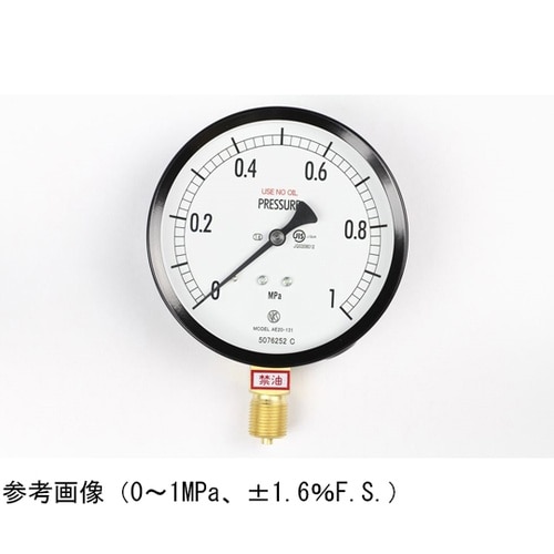 普通形圧力計(Φ100) 禁油 立形A枠