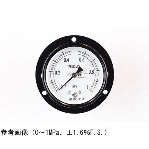 普通形圧力計(Φ60) 埋込形D枠(取付